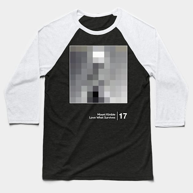 Mount Kimbie / Minimal Style Graphic Artwork Baseball T-Shirt by saudade